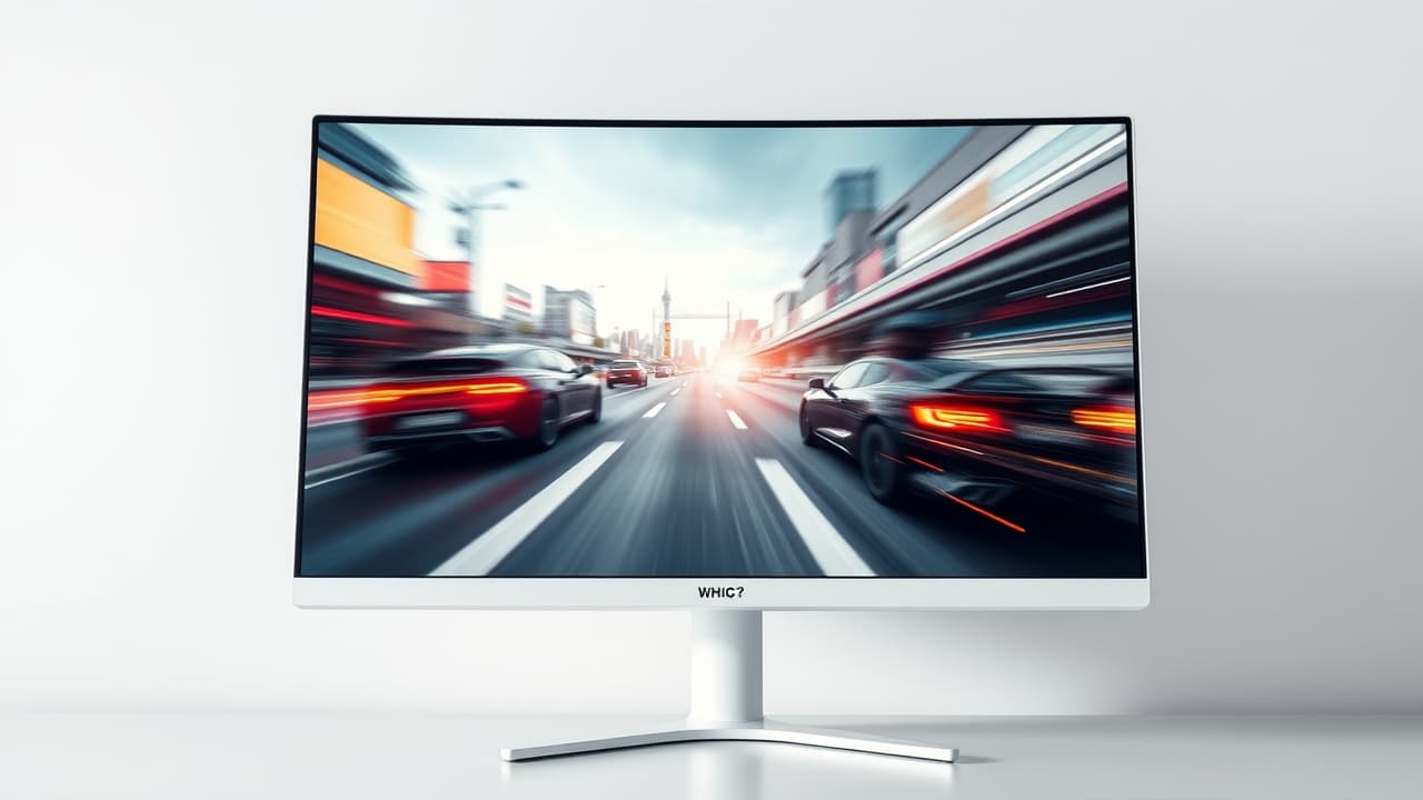 Illustration of fast and slow pixel response times, showing ghosting effect