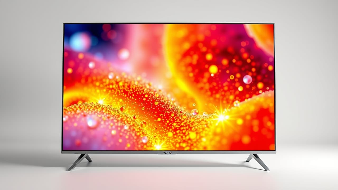 Close-up of different pixel structures representing OLED and QLED display technologies.