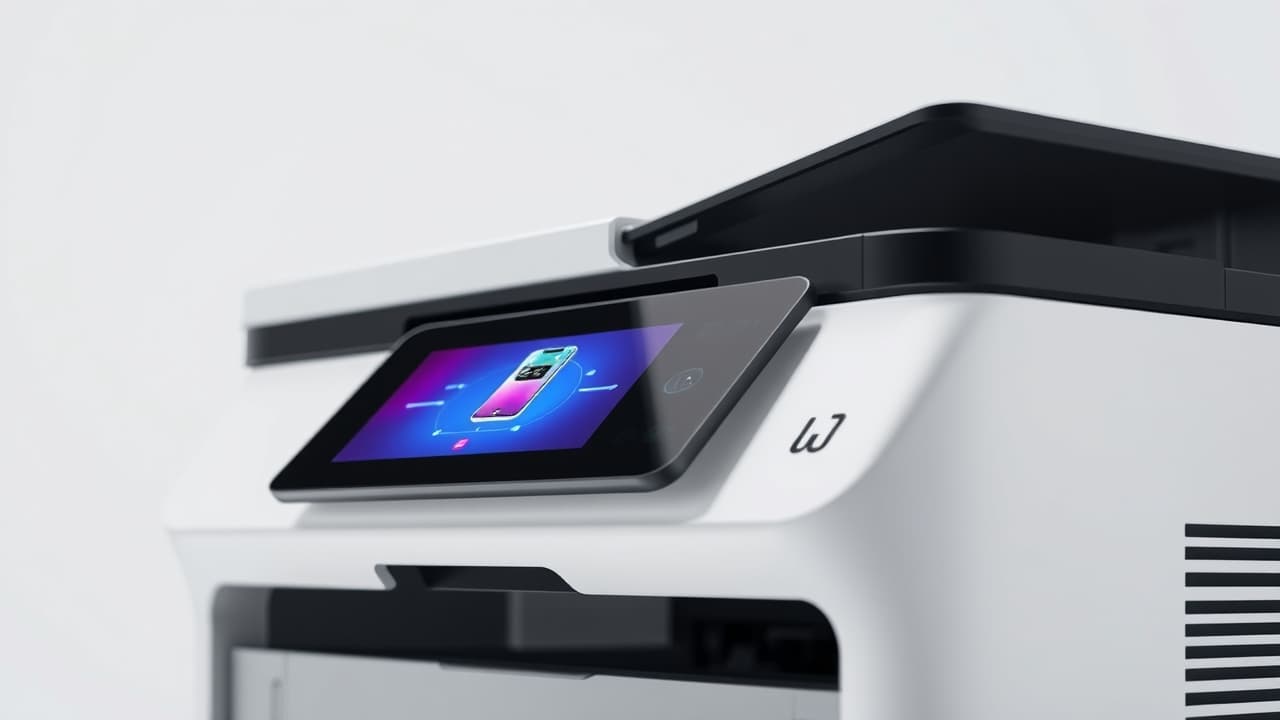 Screenshot of a printer's digital interface showing options for specialized print applications like ID card copy or annotation