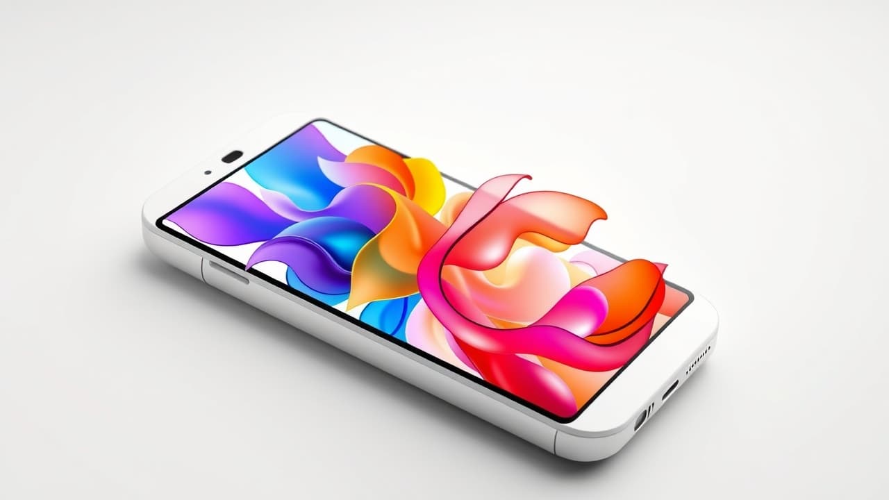 A smartphone screen showing personalized widgets, icons, and a custom theme, representing Android customization