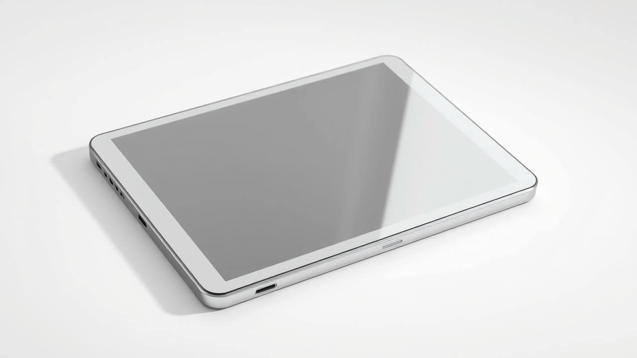 A sleek, thin tablet made of metal, highlighting its premium design and durable build quality