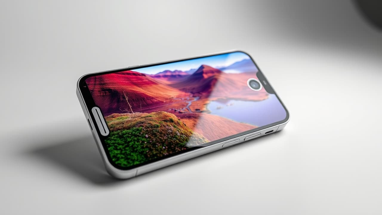 Vibrant and sharp smartphone display showing high resolution