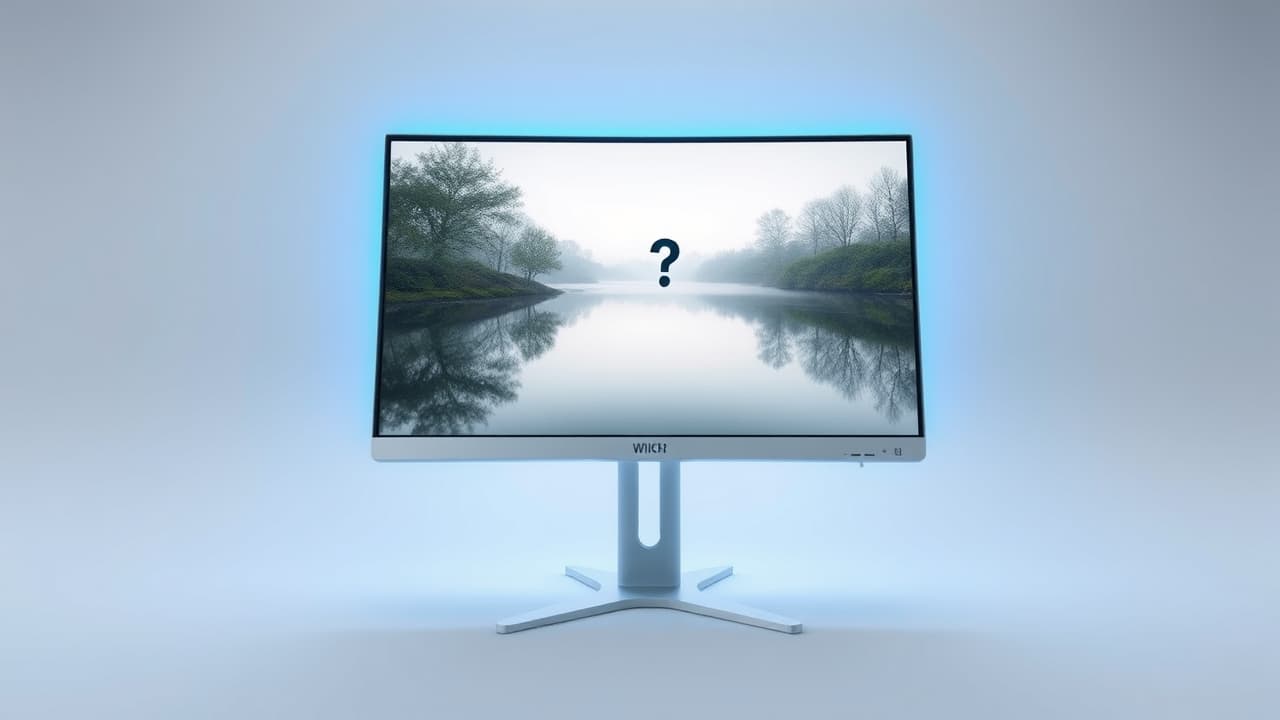 A monitor screen with a subtle blue light filter effect, indicating eye care technology