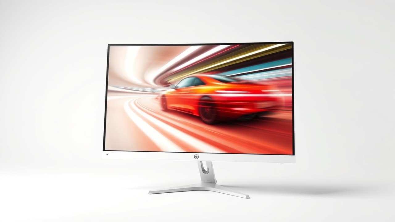 Illustration showing the difference between a low refresh rate (choppy motion) and a high refresh rate (smooth motion) on a monitor