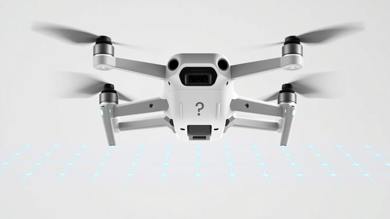 A drone performing an automated flight path using intelligent flight modes