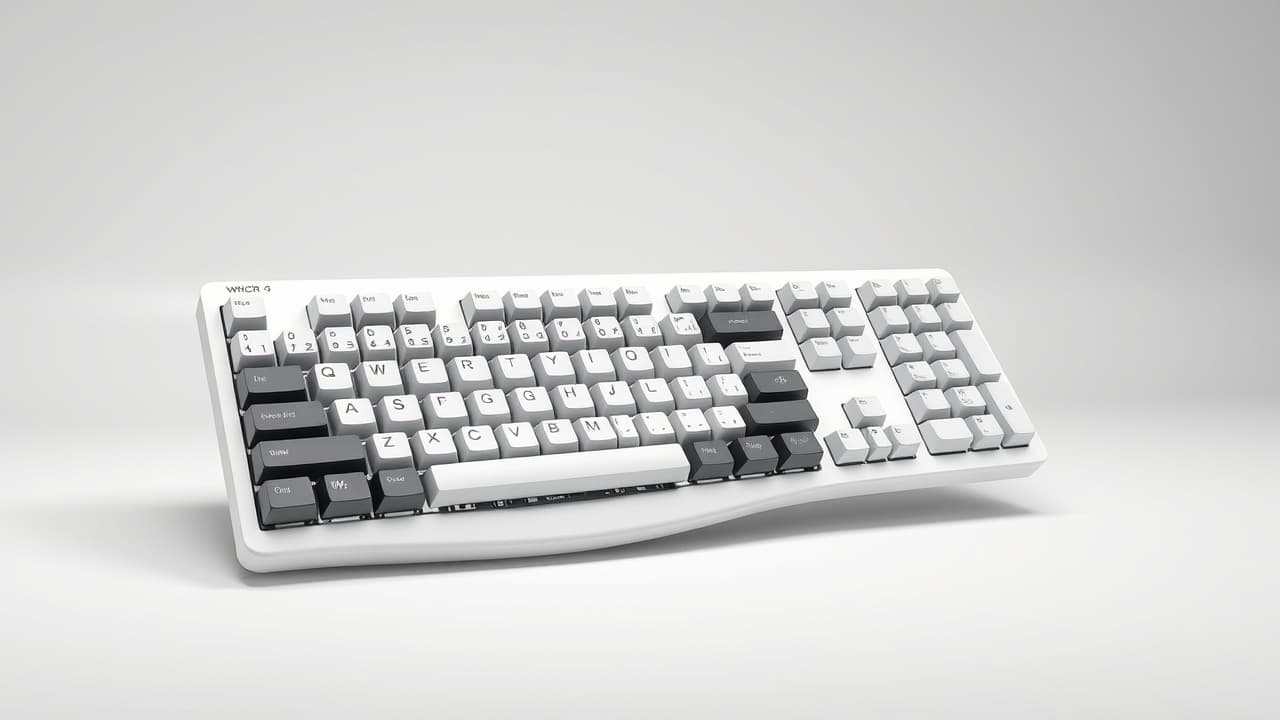 Close-up of a keyboard showing durable materials like aluminum and PBT keycaps