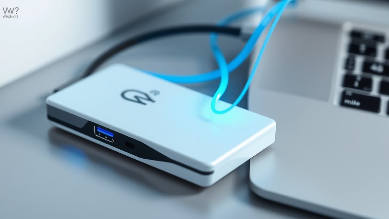 Software interface showing backup and security options for an external drive