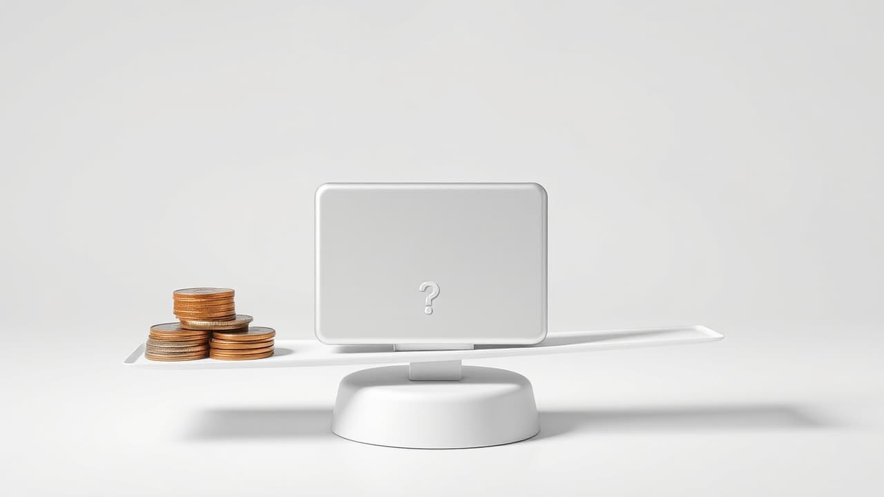 A stack of coins next to an external SSD, representing cost and value