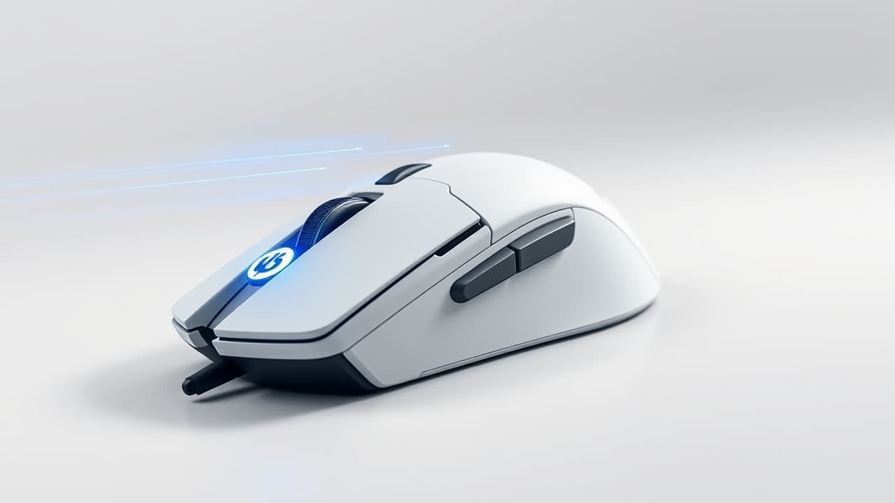 A diagram illustrating the difference between low and high polling rates for a gaming mouse
