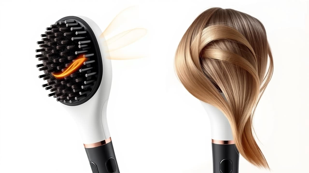 Four different hair textures (fine, thick, curly, coily) demonstrating the need for specific hair dryer brush features.