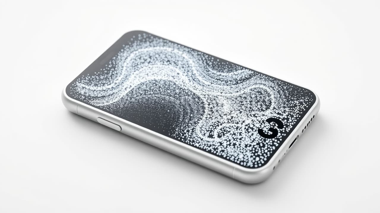 Visual representation of smartphone storage, showing different GB options like 128GB, 256GB, 512GB, and 1TB