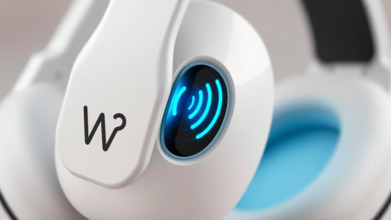 Kids headphones with a clear boom microphone for online learning