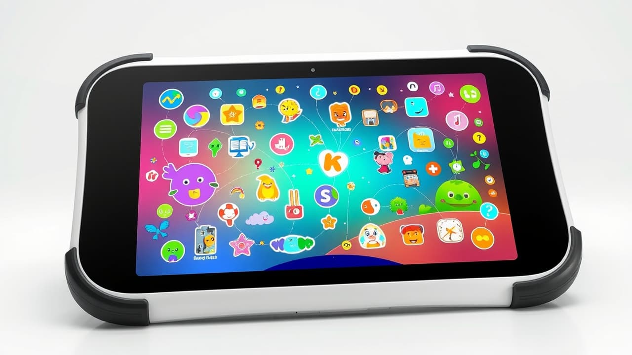 Icons representing different operating systems (iOS, Android, Fire OS) with app store logos