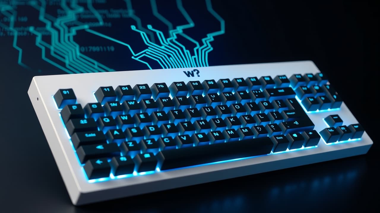 Computer screen showing keyboard customization software with key remapping and macro settings