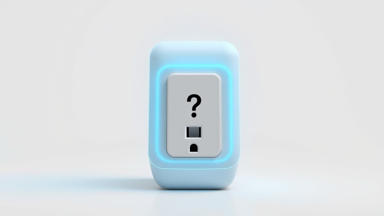 Digital lock icon over a smart plug, representing robust security and privacy features