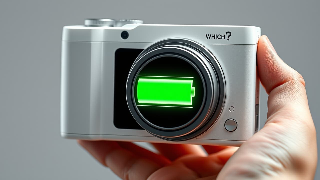 Camera battery icon showing full charge