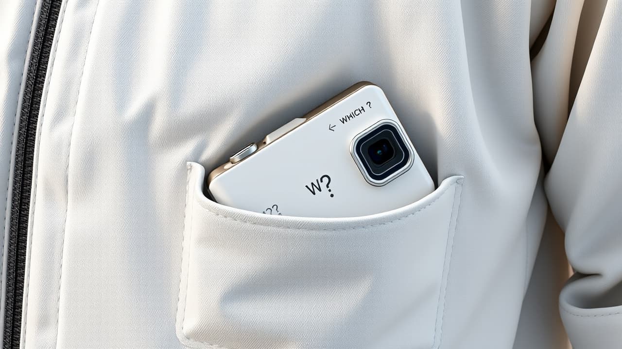 Compact camera fitting easily into a pocket