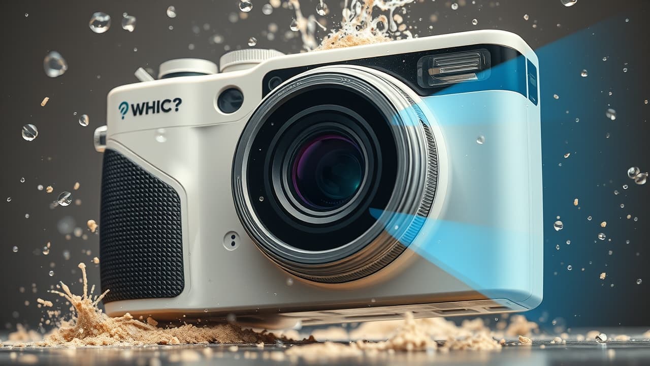 Rugged camera being used underwater in a challenging environment