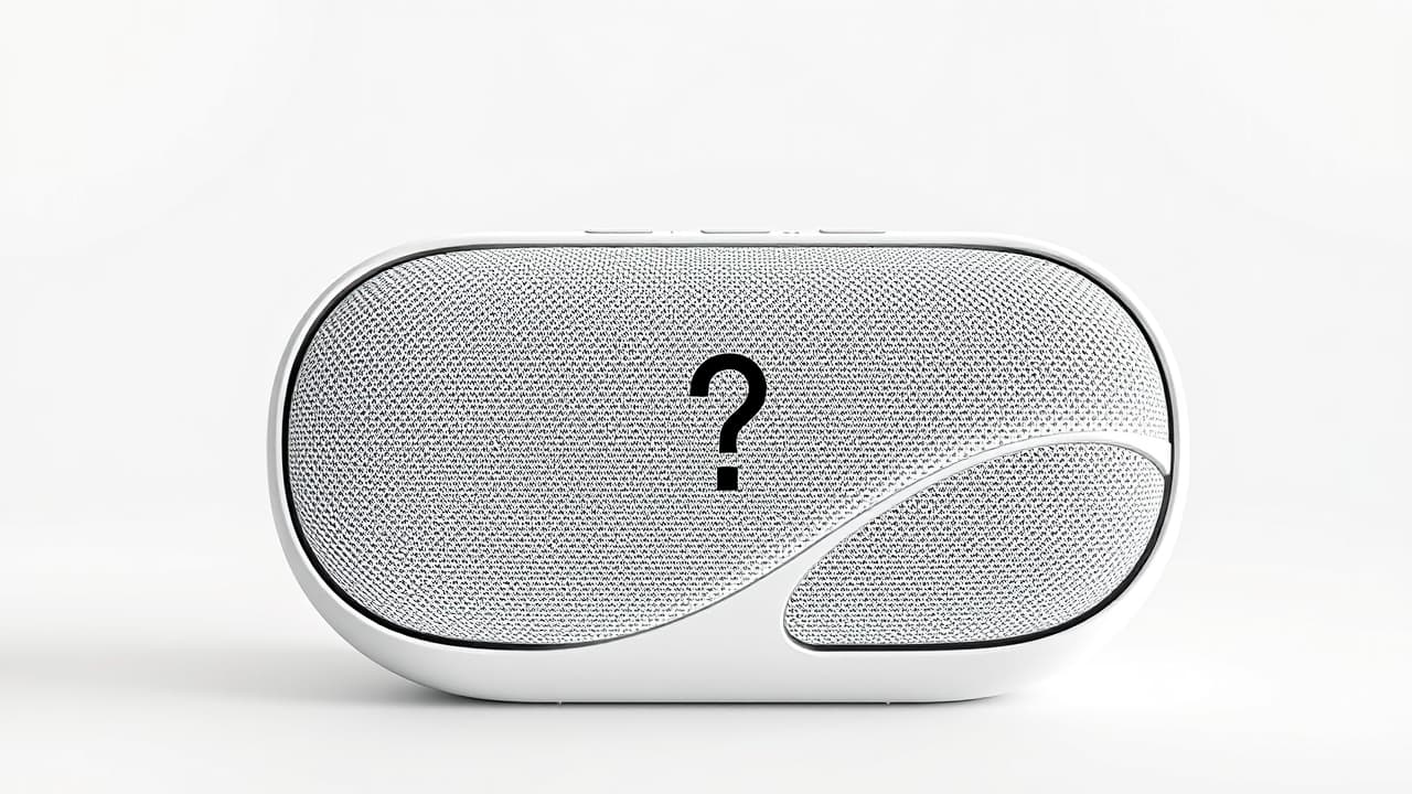 Various portable Bluetooth speaker designs, including cylindrical, rectangular, and retro styles, made with different materials