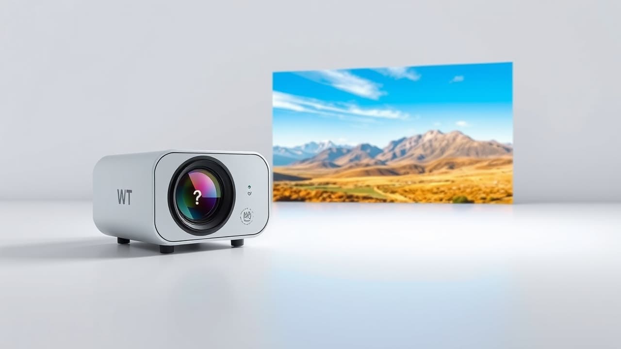 Comparison of different projector resolutions like 480p, 720p, 1080p, and 4K showing increasing detail