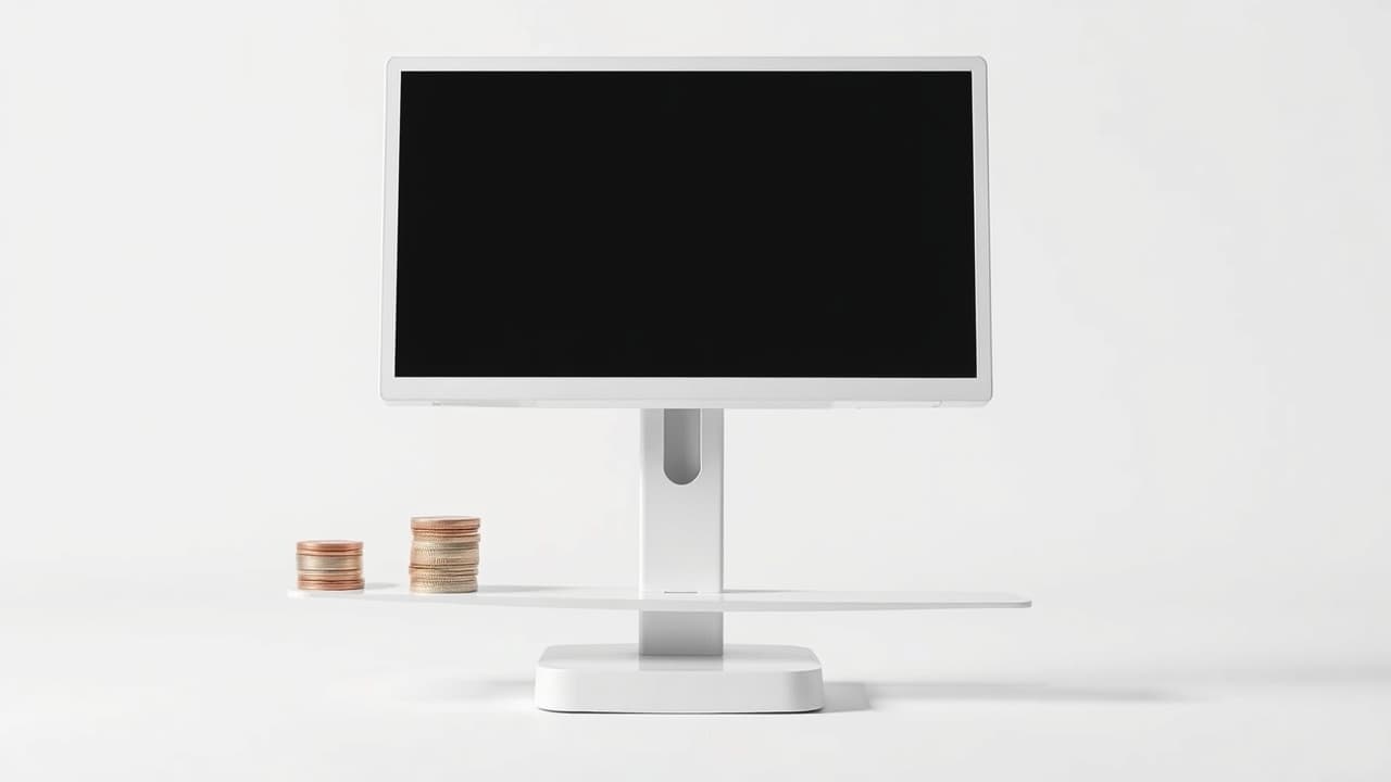 A graphic showing different price ranges for portable monitors, from budget-friendly to premium, with examples of features at each tier.