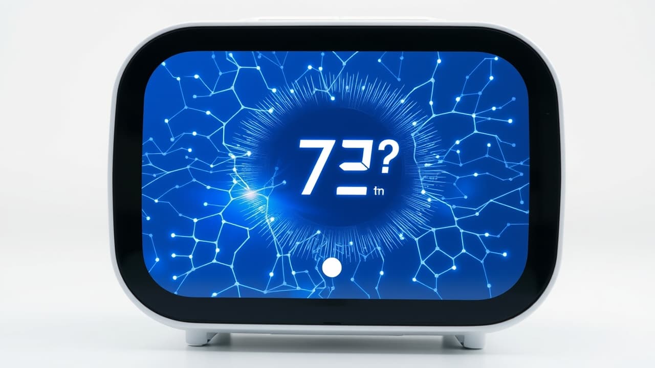 Thermostat with a brain icon, symbolizing AI and learning capabilities