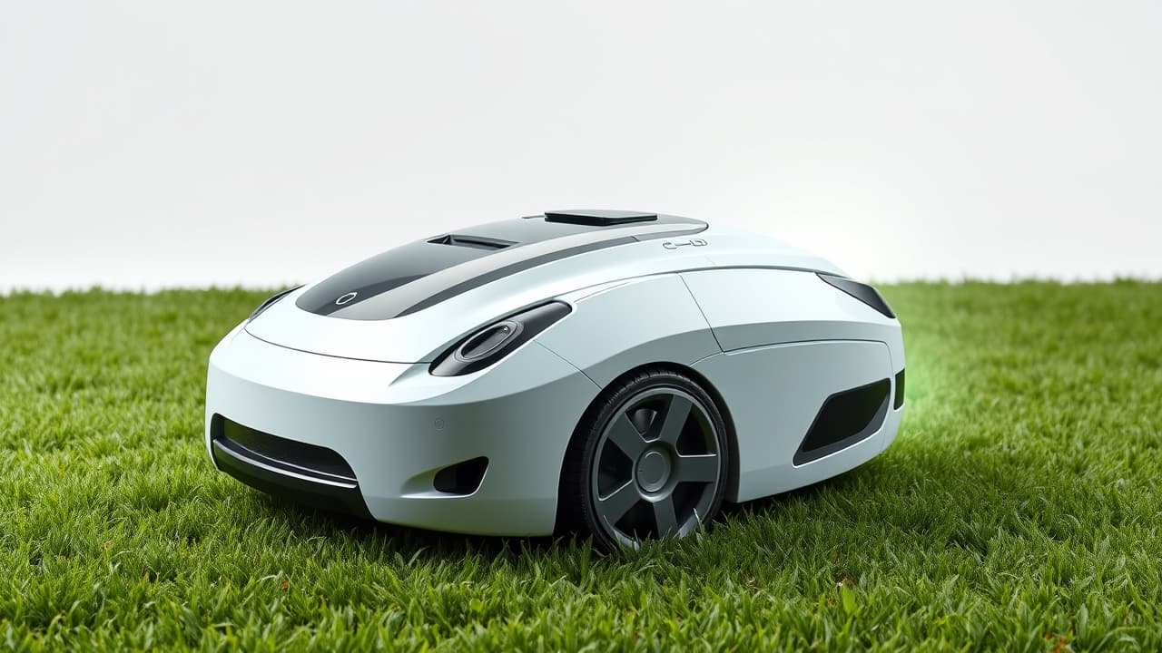 Logos of reputable robot lawn mower brands with customer support icons
