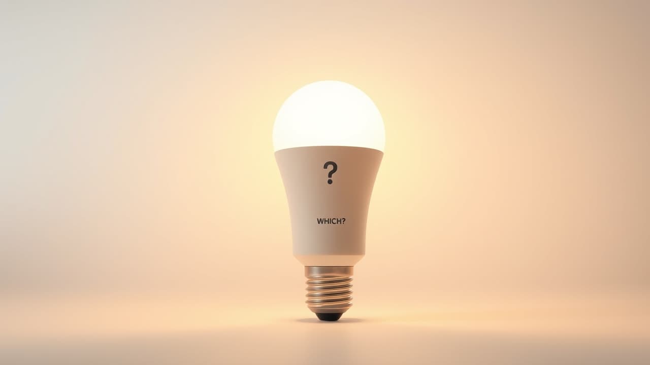 A room with smart lighting subtly changing color temperature throughout the day, mimicking natural light cycles