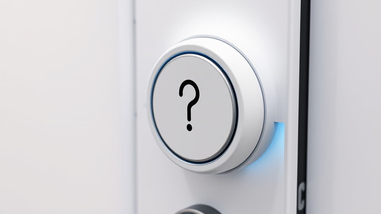 A smart lock with a visible USB-C port and a traditional keyhole, symbolizing emergency power and physical backup options.