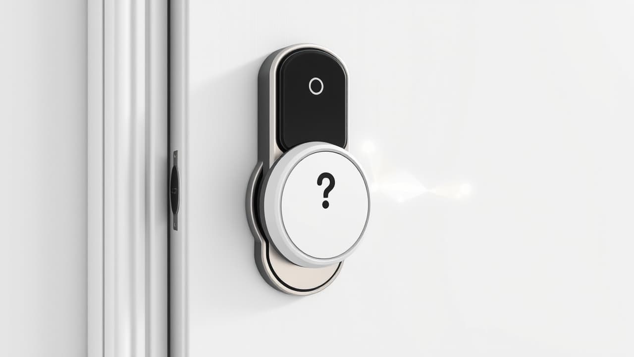 A person easily installing a smart lock on a door with a screwdriver, emphasizing DIY and renter-friendly setup.