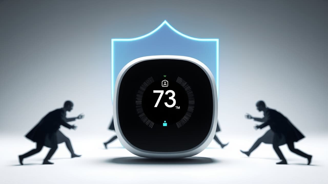 Shield icon representing data privacy and security for smart home devices