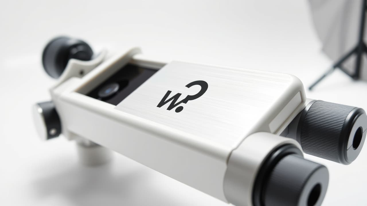 Close-up of a smartphone gimbal's robust construction and materials
