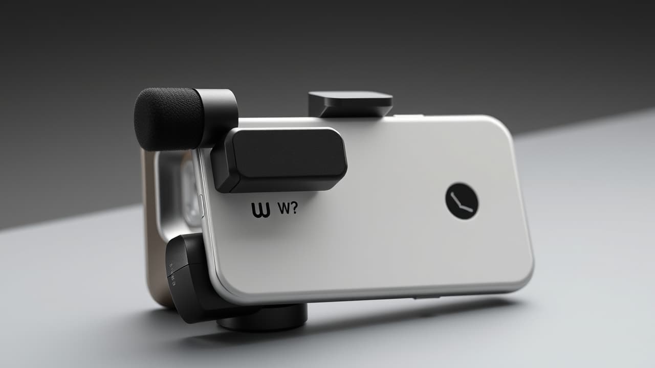 A smartphone gimbal with an integrated extension rod and tripod