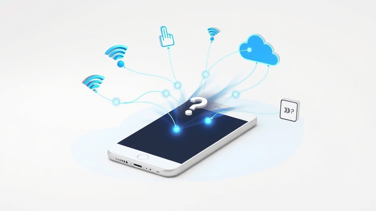 Abstract network lines connecting various devices, representing advanced connectivity