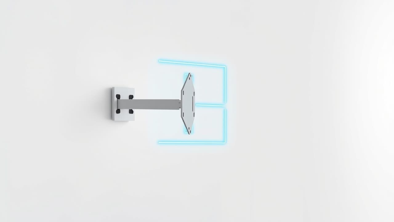 Person following clear instructions to install a TV wall mount