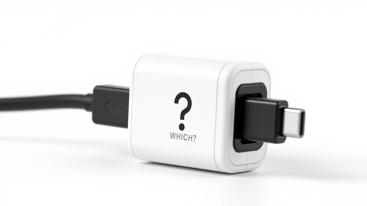 Close-up of a USB-C cable with braided nylon and reinforced connectors, highlighting durability