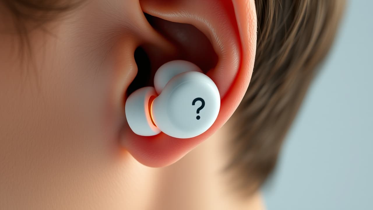 Person wearing comfortable wireless earbuds securely in their ear
