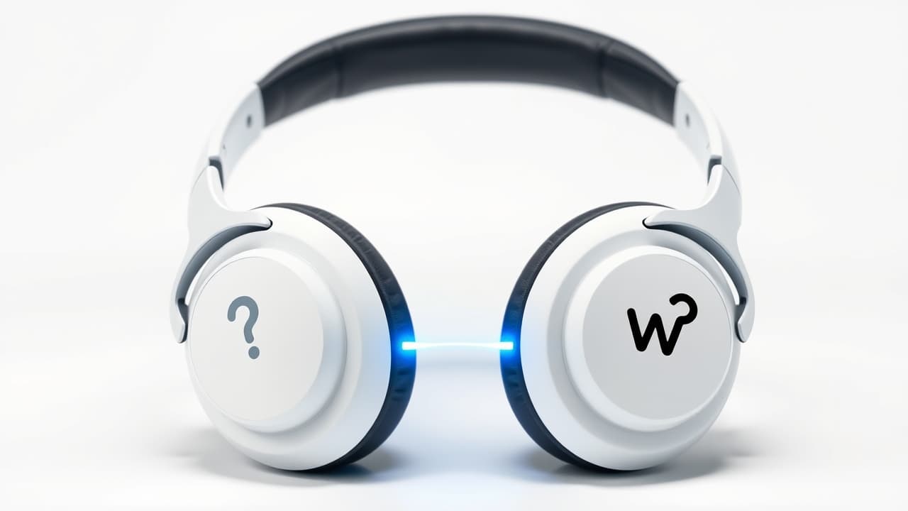 Bluetooth symbol connecting headphones to a smartphone, illustrating wireless connectivity