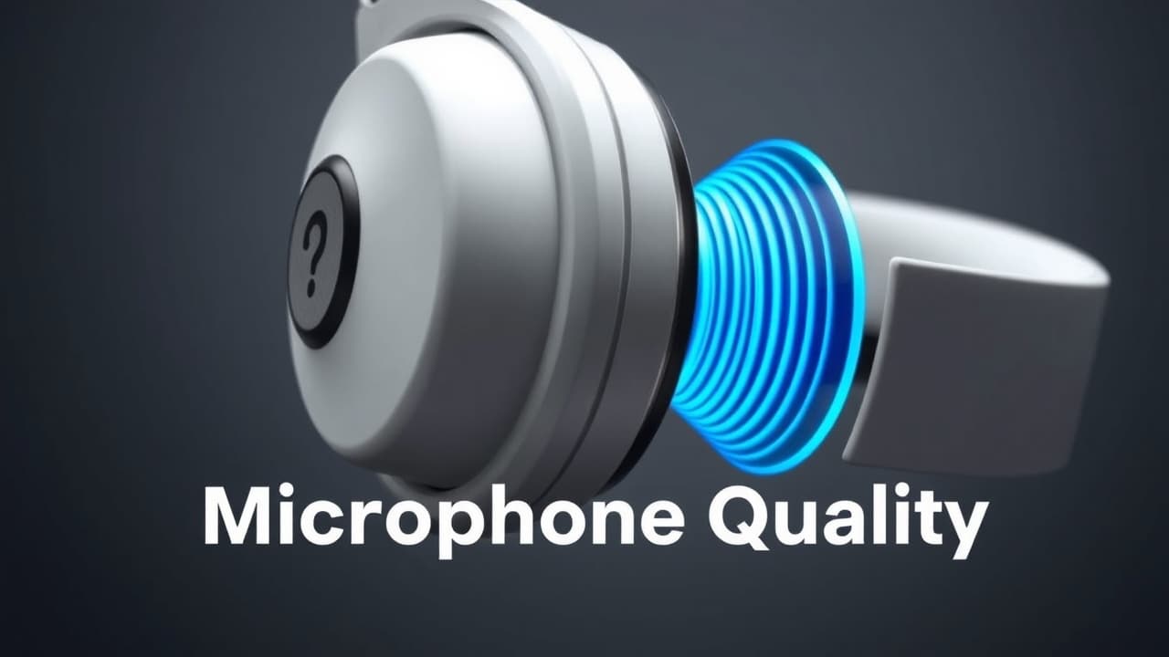 Microphone icon next to a headphone, symbolizing clear voice capture for calls and gaming