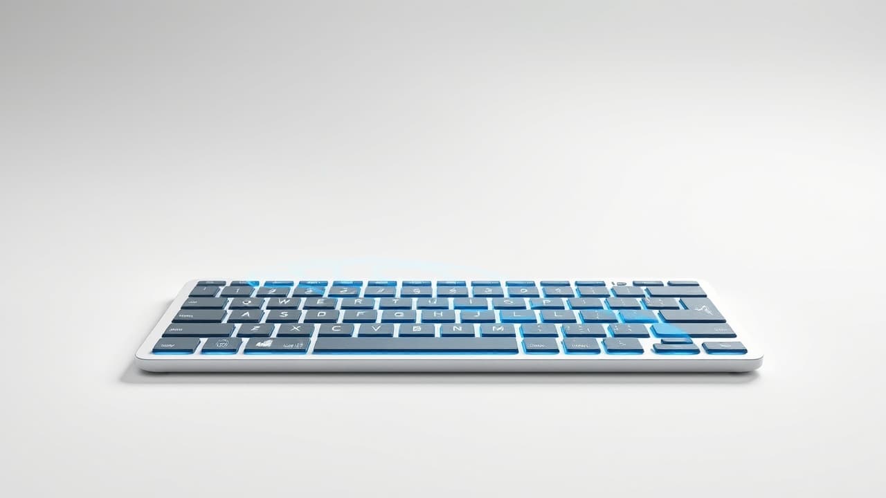 Wireless keyboard with an integrated touchpad on the right side