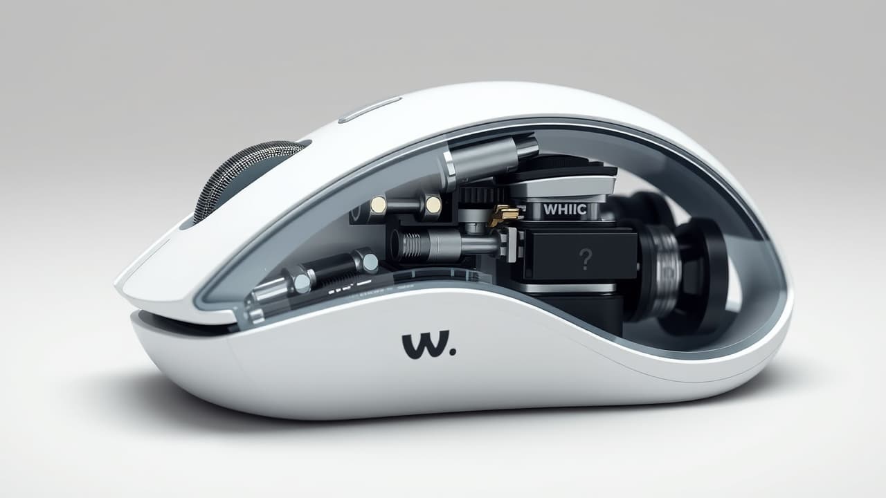 Durable wireless mouse made of premium materials