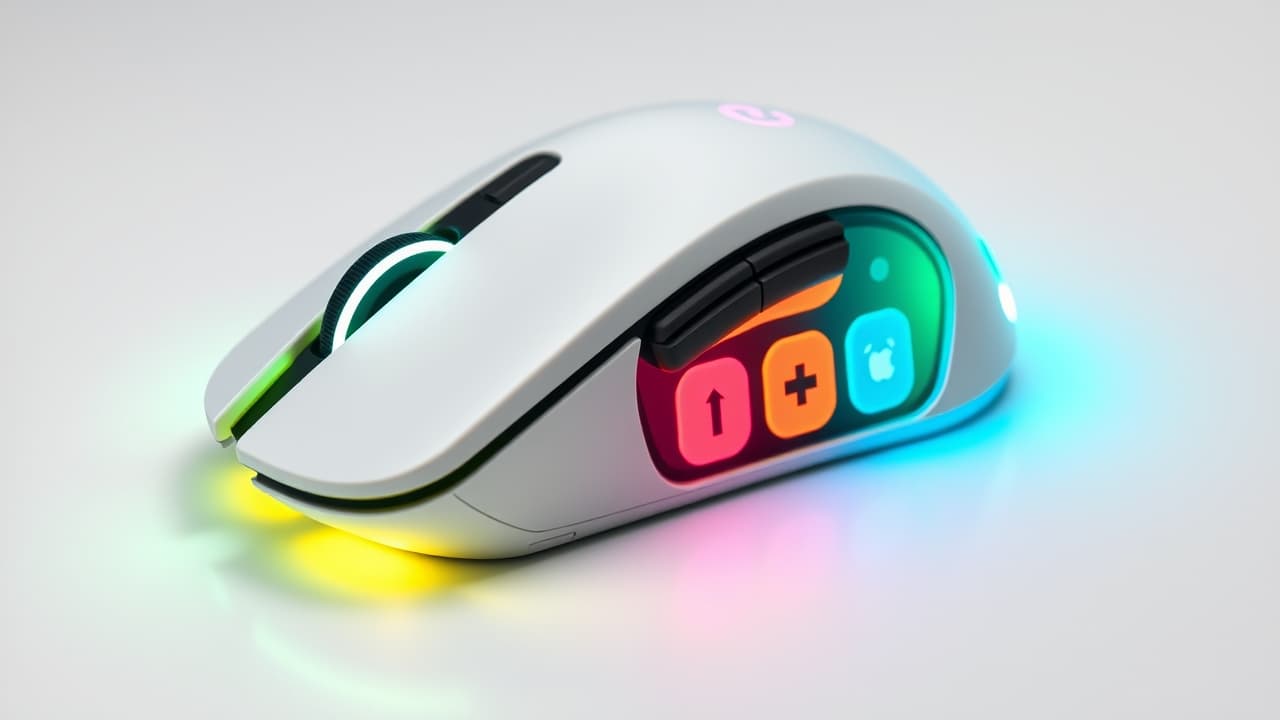Wireless mouse with multiple programmable buttons