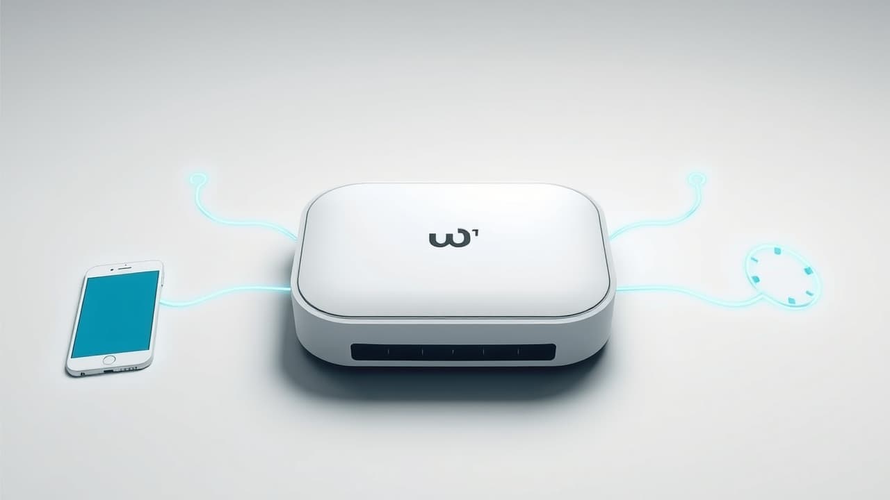 Smartphone screen showing a user-friendly app for managing a wireless router, symbolizing easy setup