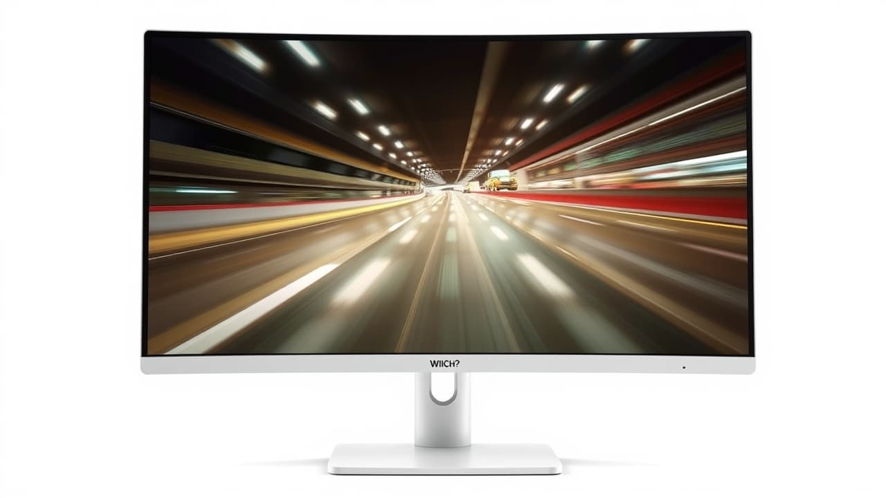 A gaming scene demonstrating smooth motion with high refresh rate and low response time