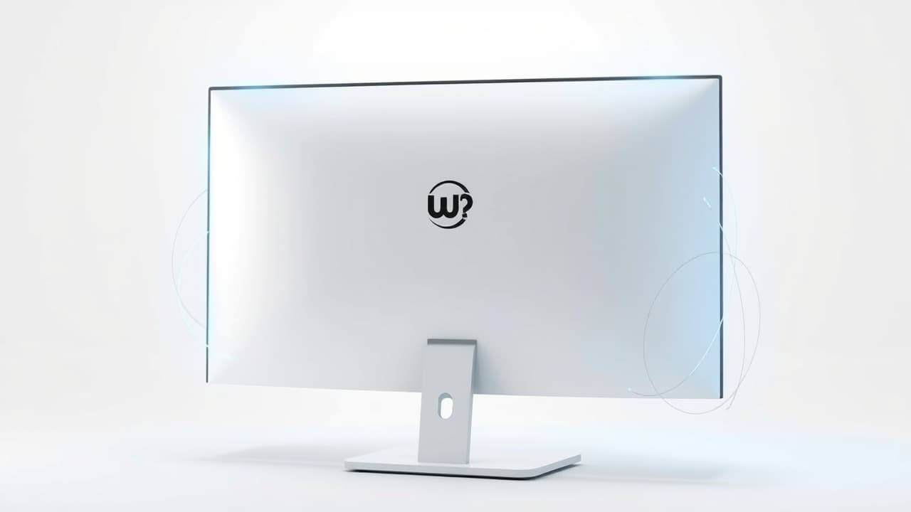 Close-up of monitor ports including HDMI, DisplayPort, and USB-C