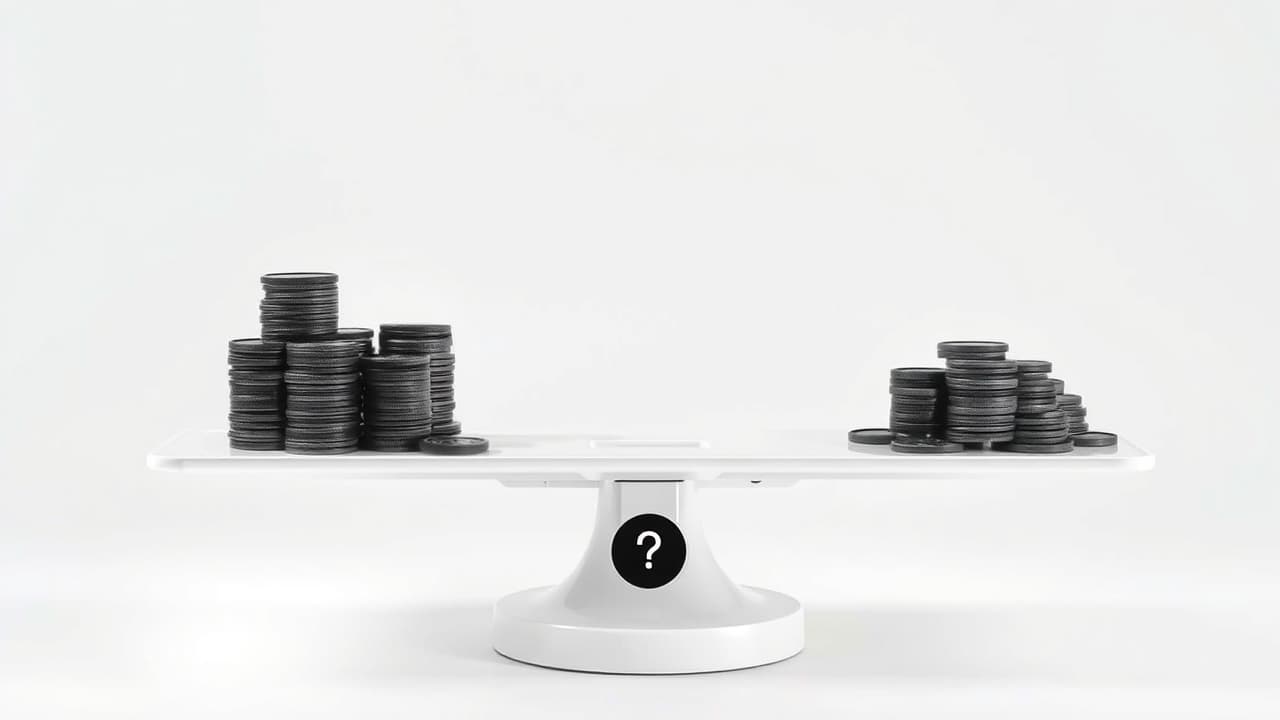 A stack of coins next to a monitor, symbolizing cost-effectiveness and value