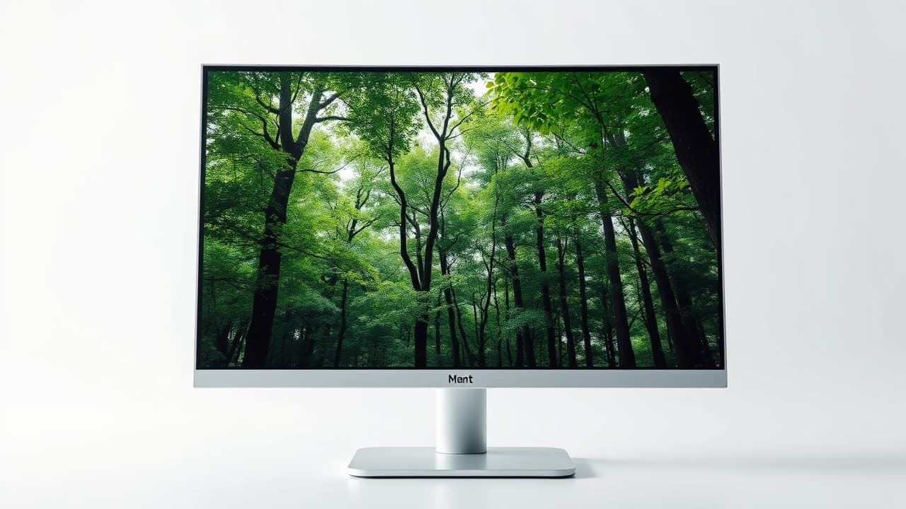 Close-up of monitor pixels showing different resolutions like 1080p, QHD, and 4K