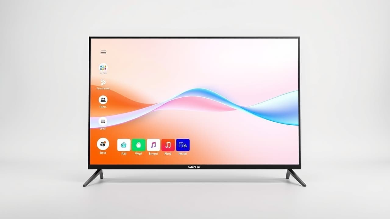 Screenshots of various smart TV operating systems like Roku TV, Google TV, and Tizen OS