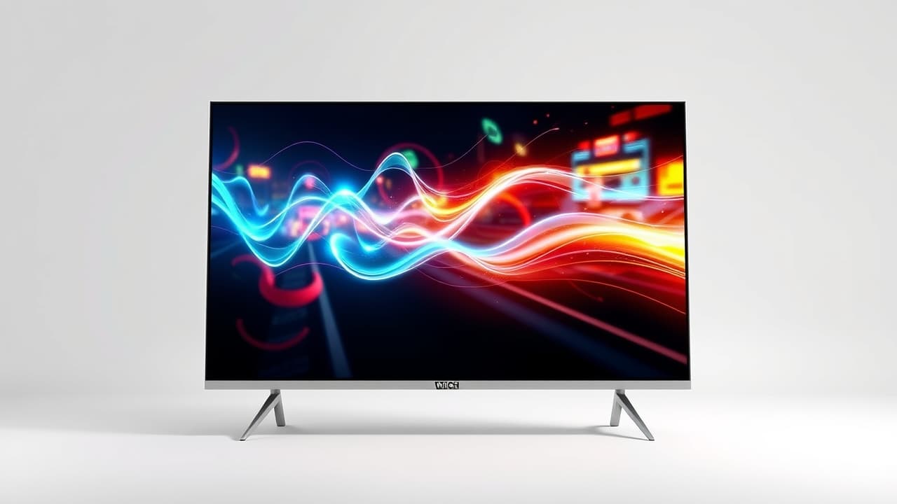 A game console connected to a TV, highlighting gaming-specific features