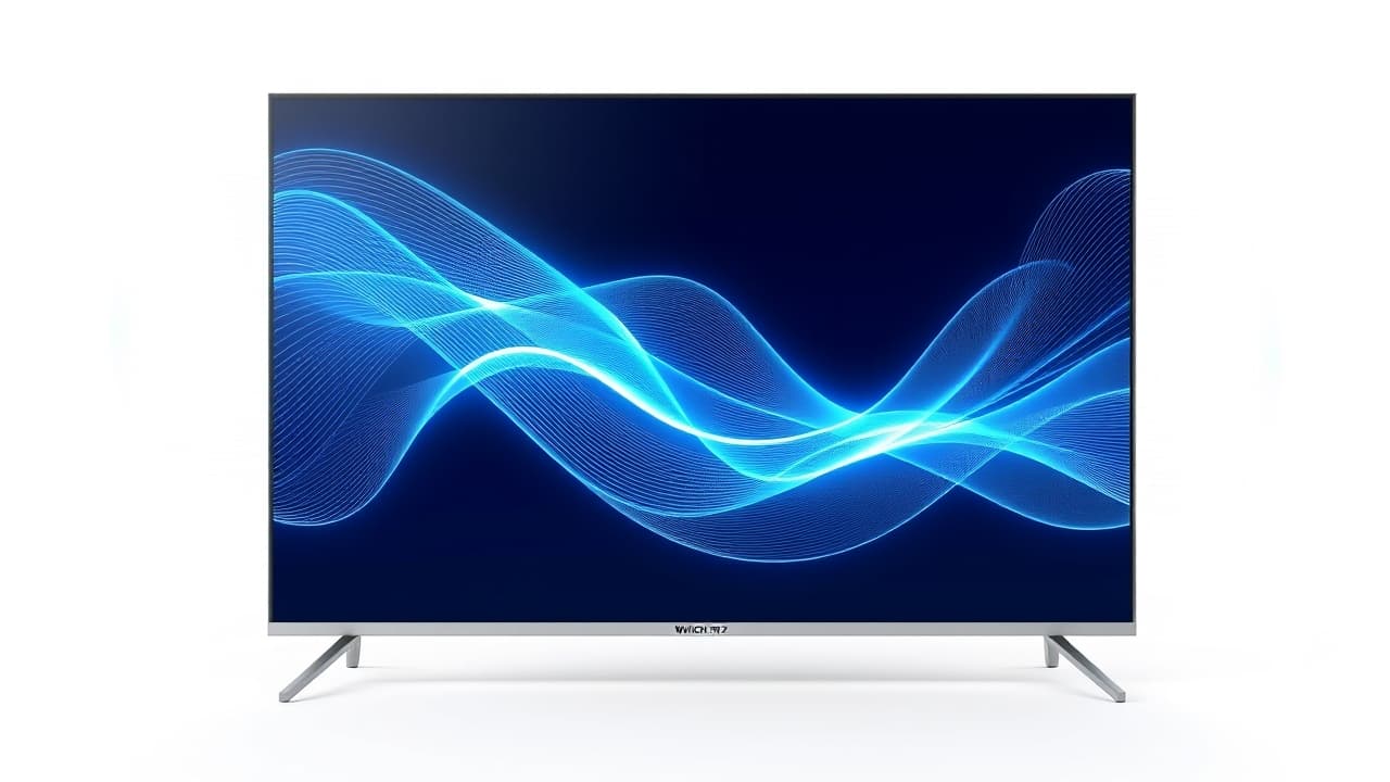 A TV with a soundbar, illustrating enhanced audio setup